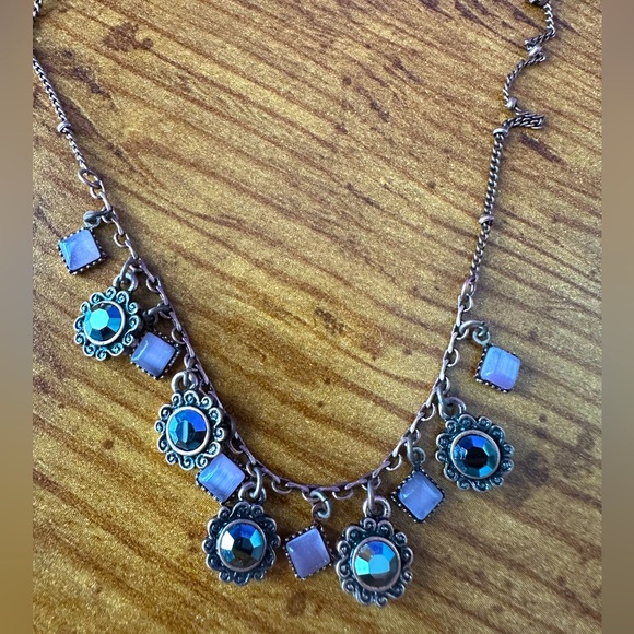 Lia Sophia Jewelry - Lia Sophia necklace rose gold tone with iridescent and pink accents ‘sashay’